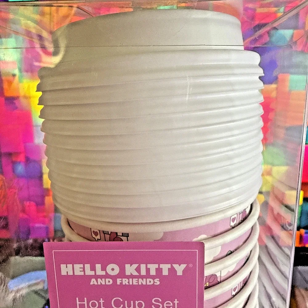 Sanrio Hello Kitty & Friends Cup Set 16oz 10 Cups Lids Sleeves Travel Balloon